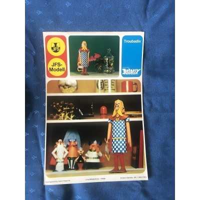 Asterix Rare German troubadix cut-out from 1973