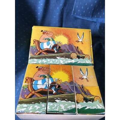 Rare Asterix 6 puzzle cubes from 1973/1974