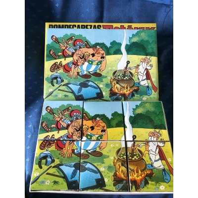 Rare Astérix 6 cubes puzzle de 1973/1974