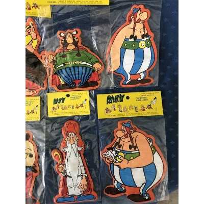 Rare Asterix the 12 magnetic characters large format new 1978
