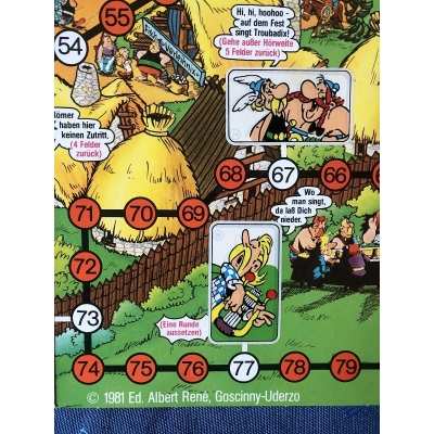 Très rare jeu de l'oie Astérix de 1981 offert par DUPLO HANUTA (2)