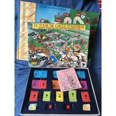 rare jeu Astérix le tour de gaule complet de 1978 version fabriqué en Italie pour Dargaud France