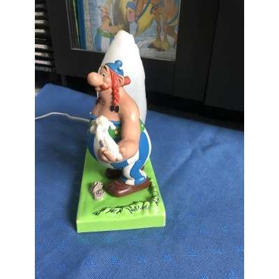 Ultra rare schleich Obelix lamp (Asterix's friend) from 1975