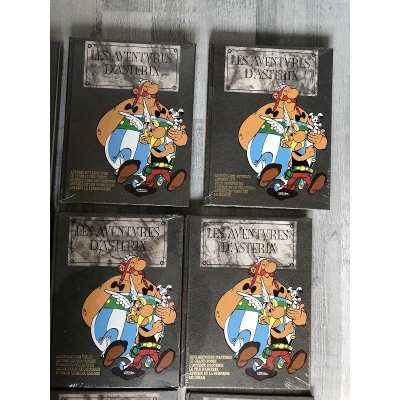 Ultra rare Astérix les 7 tomes intégrale luxe hachette/Dargaud neufs sous blister + l'album commercial + le carton Astérix