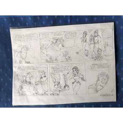 Astérix sérigraphie offert par Mc Donald's 40 x 30 cm neuve (2)