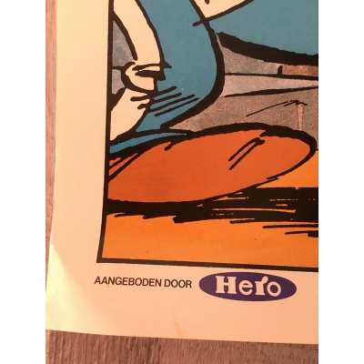 rare Astérix affiche néerlandaise pour le groupe HERO 2 (suisse)
