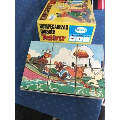rare Asterix giant cubes cardboard puzzles from 1973/1974
