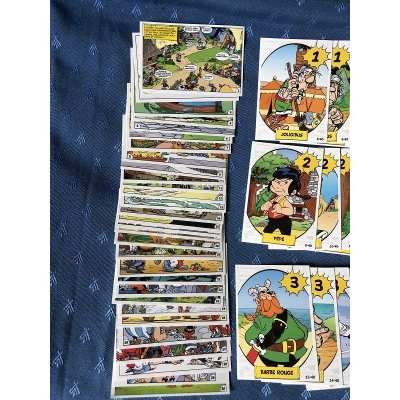 Astérix cora les imbattables album complet 30 autocollants non collés + 40 cartes