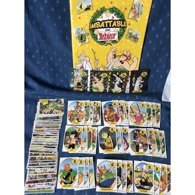 Astérix cora les imbattables album complet 30 autocollants non collés + 40 cartes