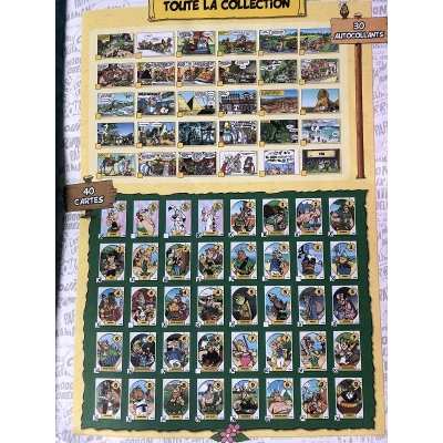 Astérix cora les imbattables album complet 30 autocollants non collés + 40 cartes