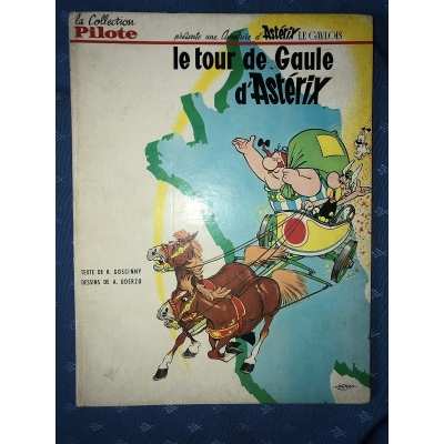 Le tour de gaule d'Astérix collection pilote 16 + 1 titres au dos de 1965