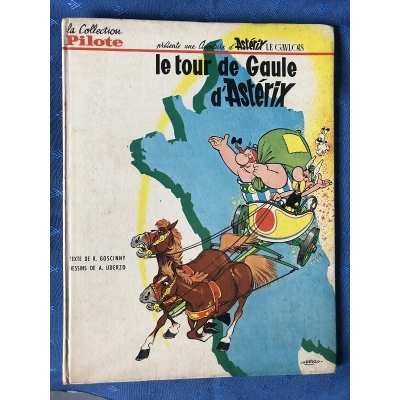 Le tour de gaule d'Astérix collection pilote 12 + 1 titres au dos de 1965