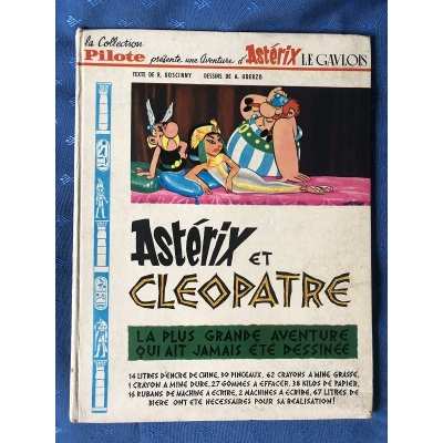 Astérix et Cléopâtre EO collection pilote 13 + 3 titres au dos de 1965