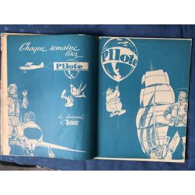 Astérix et Cléopâtre collection pilote 16 + 1 titres au dos de 1965