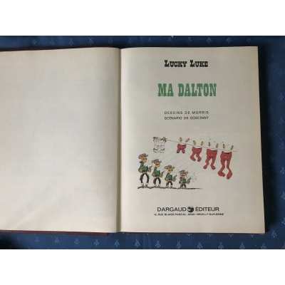 Extremely rare Lucky Luke collection in red leather and gilded tome (5 stories)