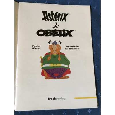 rare Astérix book de 32 pages et ses 12 personnages en patrons de découpages complet neuf