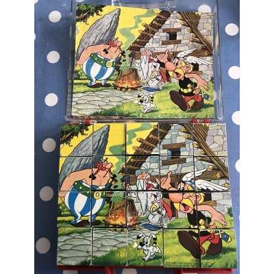 Rare old Asterix cubes clementoni gochi year 70/80