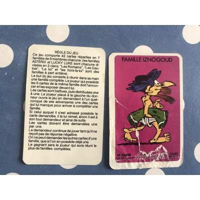 jeu des 7 familles Dargaud iznogoud Astérix Lucky Luke totoche Achille talon 1974