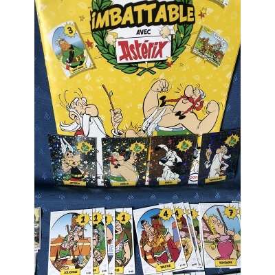 Asterix cora les imbattables complete album 30 + 40 unglued cards