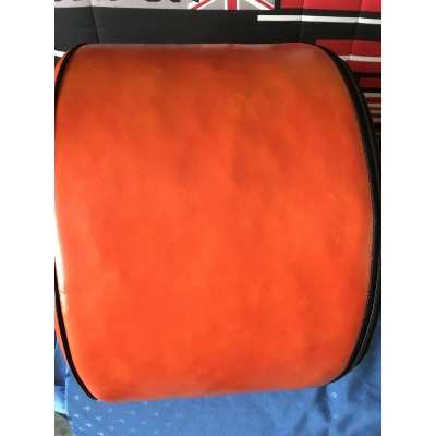 Extremely rare orange Obelix pouffe in near-new condition from the 1970s