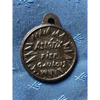 rare Asterix cast iron medal from 1967