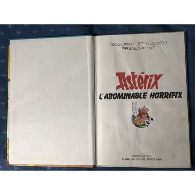 Asterix the abominable horrifix gp red and gold N°1
