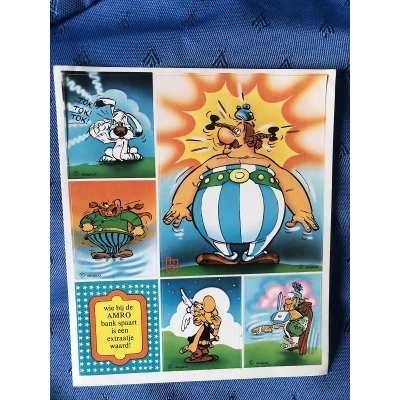 (Asterix) Obelix AMRO Bank stickers from 1972