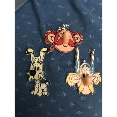 Rare Asterix 3 napkin holders from 1974 new