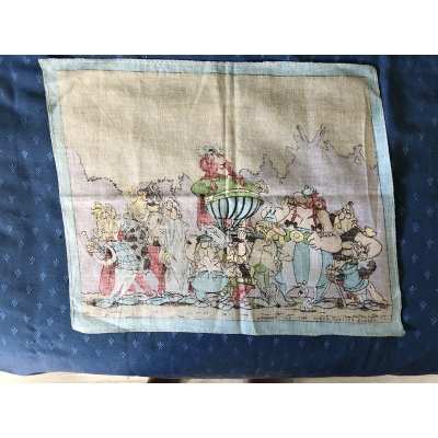 Asterix rare tea towel, handkerchief from 1977, 35 x 42 cm