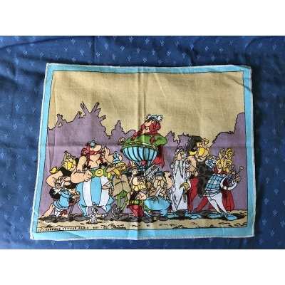 Asterix rare tea towel, handkerchief from 1977, 35 x 42 cm