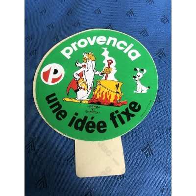 Astérix sticker autocollant provencia de 1978 " Panoramix et idefix "