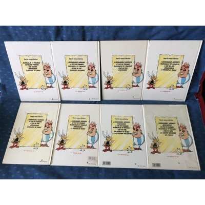 Asterix Rare series of 8 Red and Gold GP comics