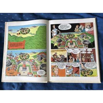 rarissime Astérix le domaine des dieux EO avec dessin couverture partiel