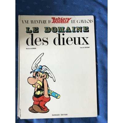 rarissime Astérix le domaine des dieux EO avec dessin couverture partiel