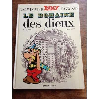 rarissime Astérix le domaine des dieux EO avec dessin couverture partiel