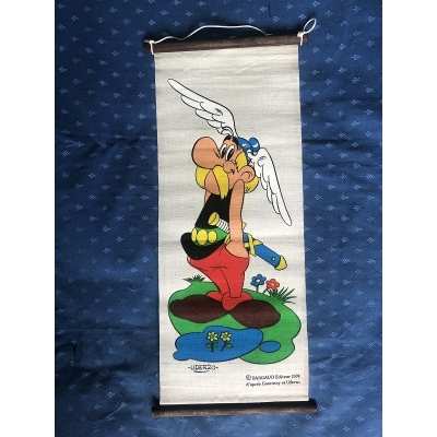 Rare kakemono Astérix de 1974 NEUF