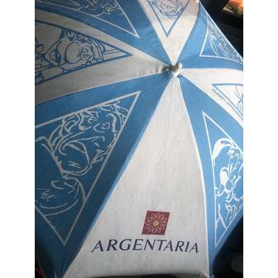 Asterix rare 1997 advertising parasol for ARGENTARIA bank