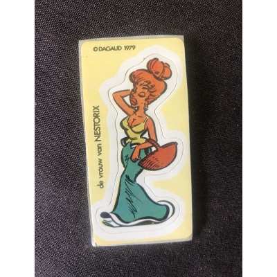 Asterix rare set of 9 Colgate stickers 1979 (Belgium)