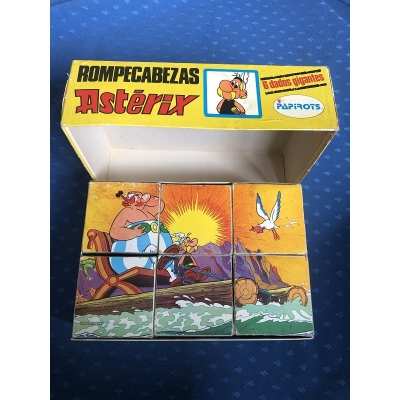 Asterix rare puzzle of 6 giant cubes from 1974