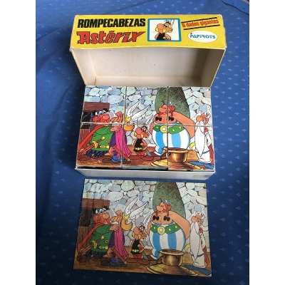 Asterix rare puzzle of 6 giant cubes from 1974