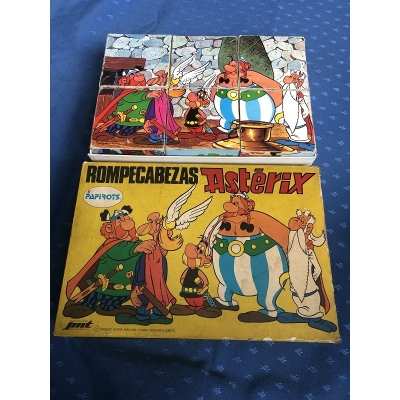 Asterix rare puzzle of 6 giant cubes from 1974