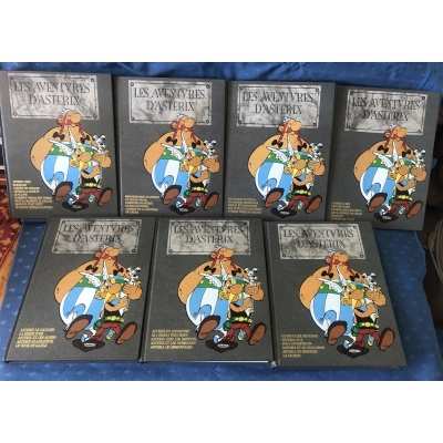 Asterix 7 volumes complete deluxe edition Dargaud / hachette in very good condition