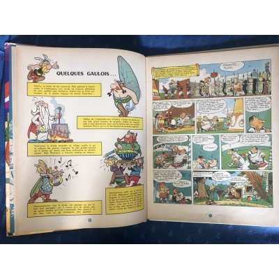 Astérix gladiateur dos blanc de la collection pilote 9 + 3 titres au dos de 1964