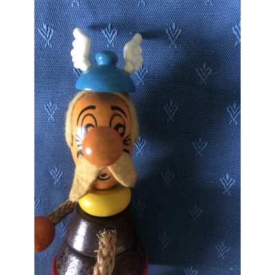 Asterix antique wooden figurine