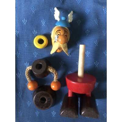 Asterix antique wooden figurine