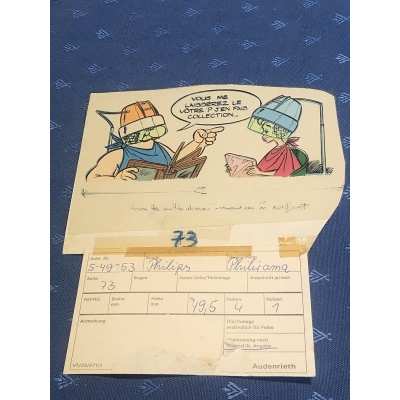 Astérix rare calque et dessin originaux pour le catalogue philirama 1974