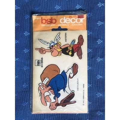 Astérix sticker BSB décor de 1972 ref 31-558 neuf de 18 x 10 cm