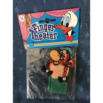 Asterix finger puppet New year 80 N°14 OBELIX in blister pack