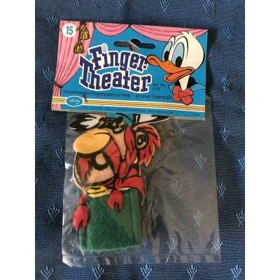 Asterix finger puppet New from year 80 N°15 Abraracourcix in blister pack