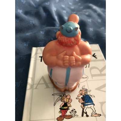 (Asterix) Obélix pouet pelletier Delacote N° 17 inscribed under the foot